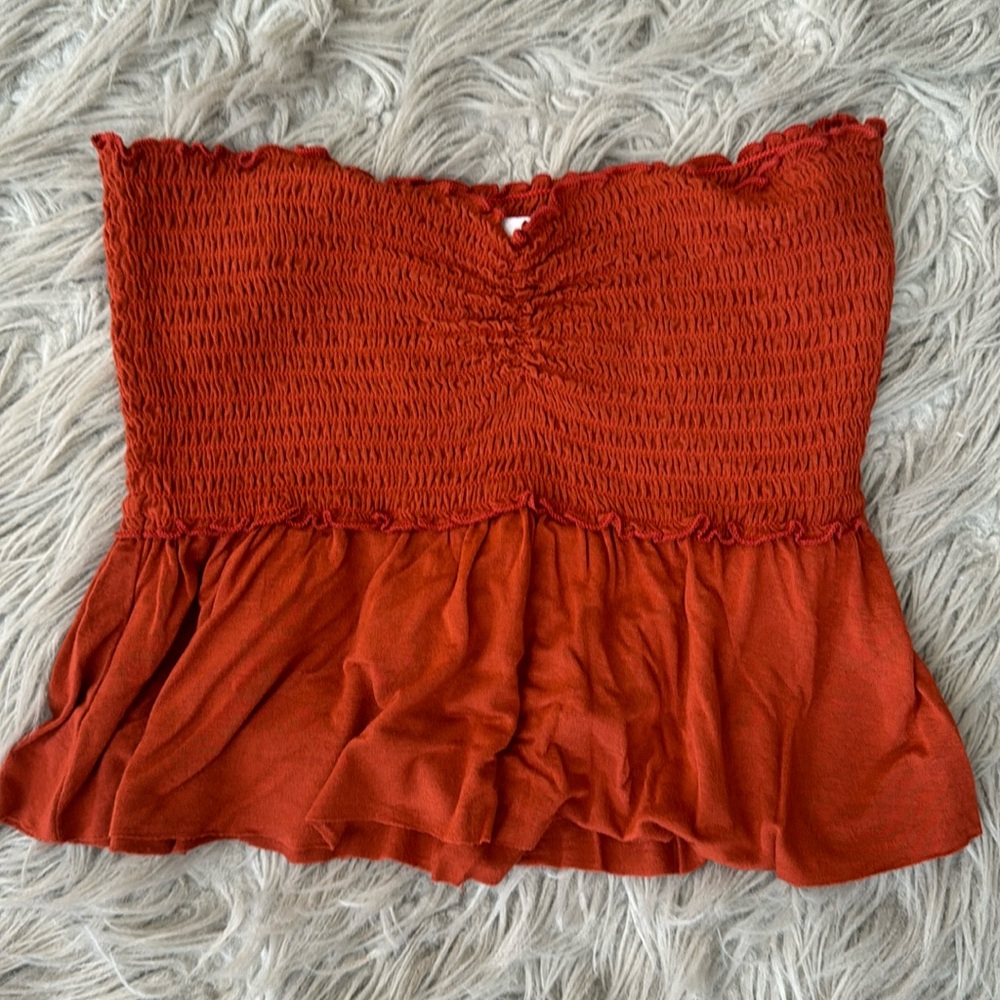 Hollister Tubetop-Rust orange color. Size S